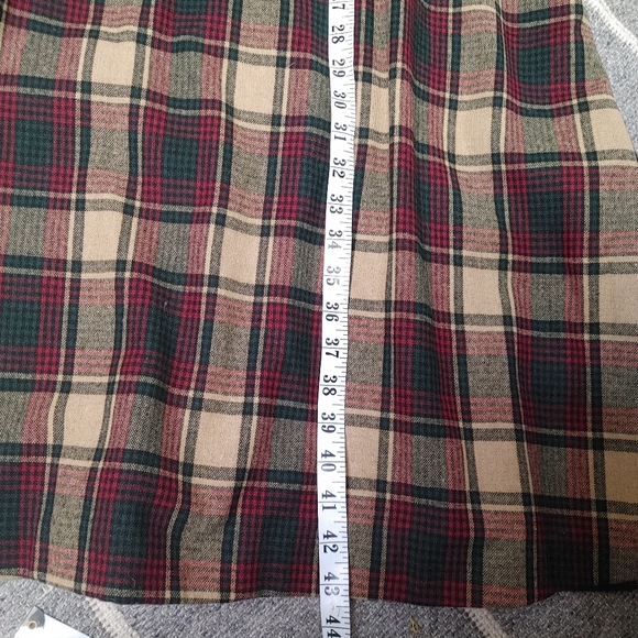 Vintage plaid wool maxi skirt size XS - Picture 8 of 8